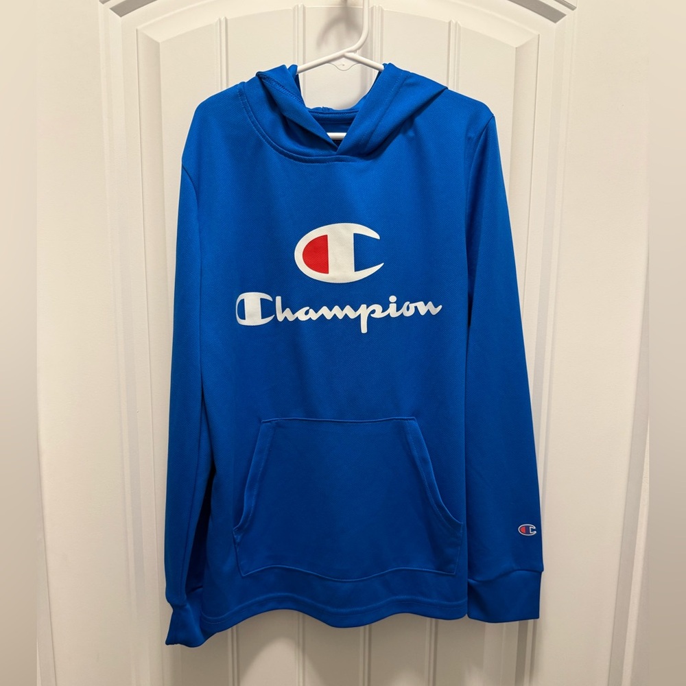 Champion Blue Athletic Pullover